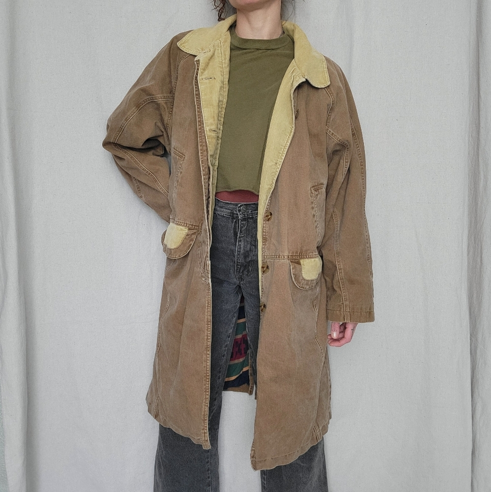 Vintage Brandon Thomas Brown Blanket Lined Chore Coat Size Medium